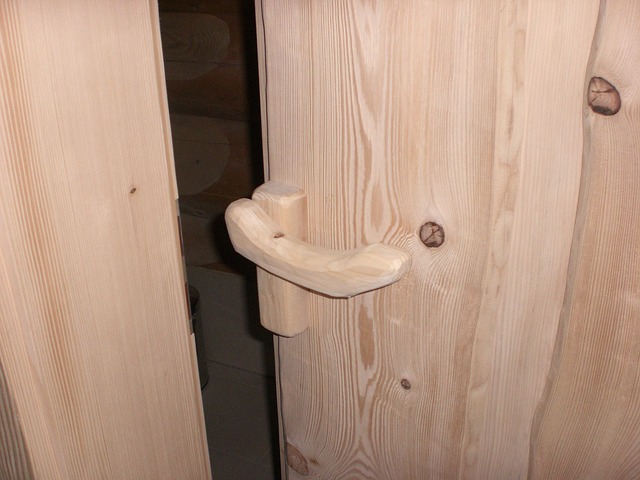 dveře sauny